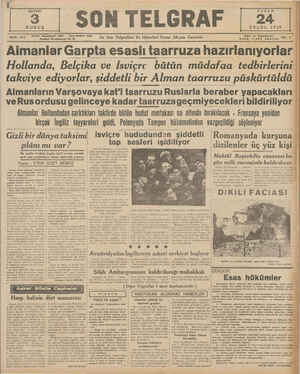    SAYI : 917 Almanların Varşovaya kat'i taarruzu Ruslarla beraber yapacakları ve Rusordusu gelinceye kadar...
