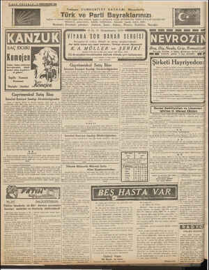    Ş L A — B Sağlam ve kanıni evsala uygun ucuz Merkezi: İstanbul. şubeleri: - Yaklaşan CUMHURİYET BAYRAMI Münasebetile atlari