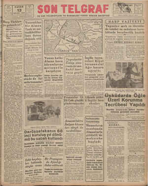  İstanbul NİSAN 1941 | sen Telrat Gazeteye gönderilen evrak iade edilmez EN SON TELGRAFLARI VE HABERLERİ VEREN AKŞAM GAZETESİ