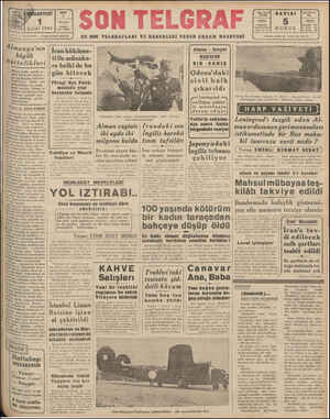  # | Eylâl 1941 hip ve Başmuharriri: ETEM iştanbul Son Telgraf İZZET BENİCE ON TELGRAF TELGRAFLARI VE HABERLERİ VEREN AEŞAM