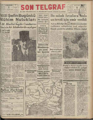     İstanbul * Teşrin 1941 Şop Tügrat İÇTEM İZZET BEN harrlri IN IOH fillllflıllll MıEIıŞefın Bugünkü (—- Mühim Nutukları A