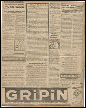  4 —SON TELGRAF İııgı izlere parmak ısırtan jıpon casusu YOKOHAMA N GA — Türkçeye çeviren : İSKENDER F, SERTELLİ Köylü ilk...