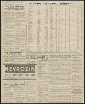  4 —SON TELGRAF— I ŞUBAT 1t İngilizlere parmak ısırtan Japon casusu YOKOHAMA No 109 Türkçeye çeviren : İSKENDER F. SERTELLİ