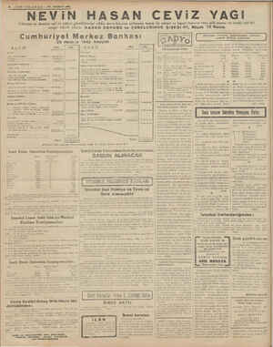    26 MAZİRAN 1843 EVİN H Cun:ı_—h'urıyet Merkez Bankası 20 Haziran 1942 Vaziyeti AKTIF TLİRA LİRA PASİF * OLMA — | TiRA |...