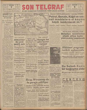 Son Telgraf Gazetesi 7 Ağustos 1942 kapağı