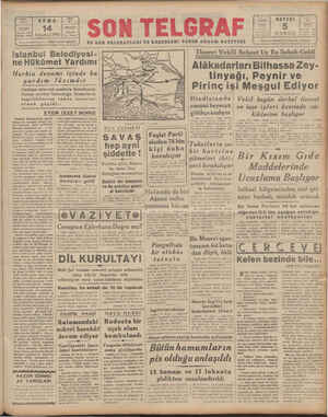 Son Telgraf Gazetesi 14 Ağustos 1942 kapağı