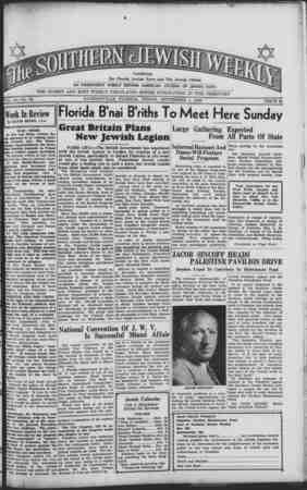 Southern Jewish Weekly Newspaper September 1, 1939 kapağı