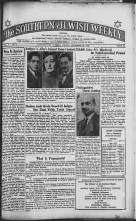 Southern Jewish Weekly Newspaper December 22, 1939 kapağı