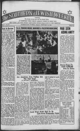 Southern Jewish Weekly Newspaper February 16, 1940 kapağı
