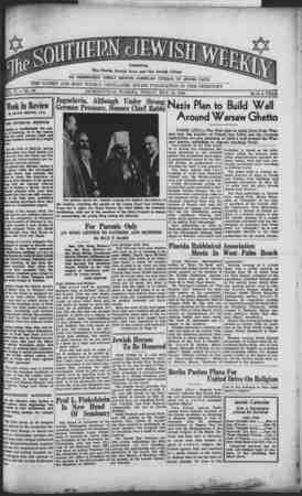 Southern Jewish Weekly Newspaper May 10, 1940 kapağı