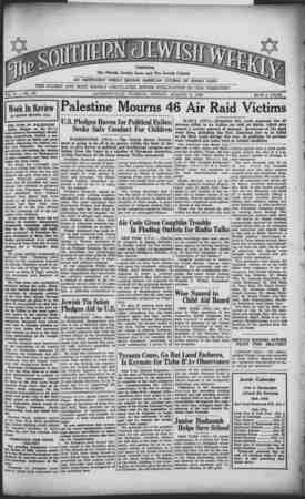 Southern Jewish Weekly Newspaper August 2, 1940 kapağı