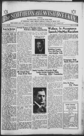 Southern Jewish Weekly Newspaper September 6, 1940 kapağı