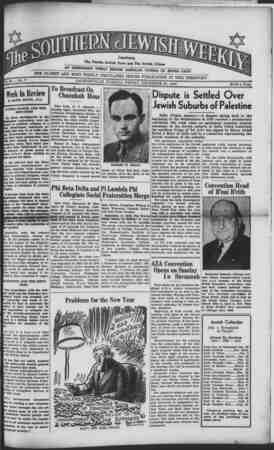 Southern Jewish Weekly Newspaper December 27, 1940 kapağı