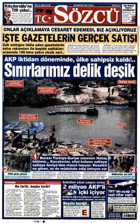 Sözcü Gazetesi 28 Mayıs 2013 kapağı