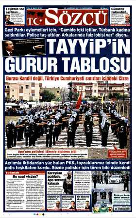 Sözcü Gazetesi 26 Haziran 2013 kapağı