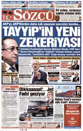    ALMANYA Cumhurbaşkanı Ankara'da “korktum” dedi, e Bir konuk devlet adamının korktuğunu ilk kez duydum. Bekir COŞKUN...