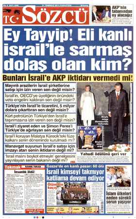       EEE TEZ BE ERA AKP'nin > tabanından m — Ey Tayyip! İİ ETTİ GLA ILİ dolaş olan kim? Bunları İsrail'e AKP iktidarı vermedi