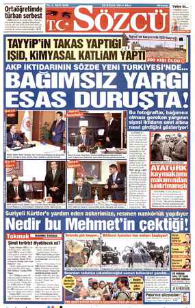  YIL: 8 SAYI: 2646 KAAN LR LAS Velevki... Ortaöğ retimde abi ni tü rban serbest ENSE ç  — LAİK eğitime bir darbe daha... Din