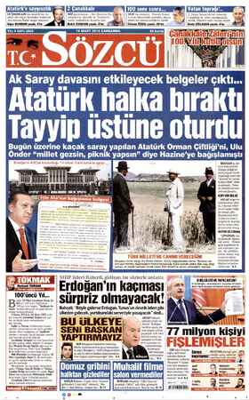    LE ININ | DÜŞMANLARI bile Atatürk'ten öv- | güyle söz ediyor. İçimizden birleri ise ona düşman kadar saygılı olamıyor. Uğur