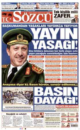     IŞiD kâbusu... ÇÖZÜM; bu korkunç belaları ülkemi- ze musallat eden muktedirin AKP'sin- den 1 Kasım'da kurtulmaktan...