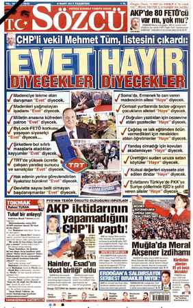        LAK Aİ | özen Özek lüt 8 s : AKP'de 80 FETÜ'cü var mı, yok mu? DIŞİŞLERİ Bakanı Çavuşoğlu, CHP'de “terörist vekil” N