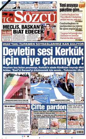           Kğ huriyet sevgisi, ales sayılan bazı kentler Hayır'ı önde götürüyor. ld BARZANİ, Ankara'ya bayrak dik: “ANAYASA,