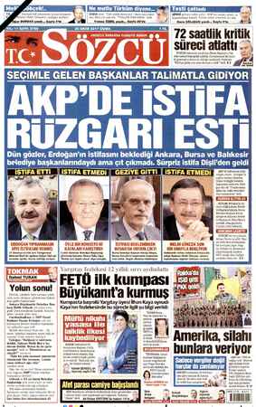    La, Ça LR Hürriyet teki sekreterim Çocuk Esirgeme Müdürü Melih Gökçek'in aradığını söylüyor. Ne mutlu Türküm diyene. DAHA