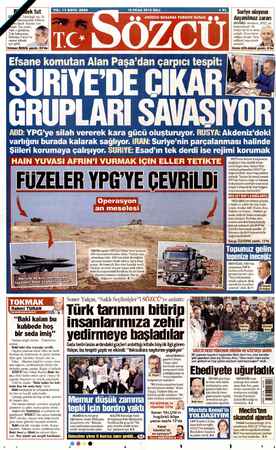  TEE 8:8 Suriyeolayının dayanılmaz zararı ay ara has < SEVGİLİ okurlarım, 2011 yl Kıydı. İlaç yoktu. a başlarındaydı. Ve Tam o