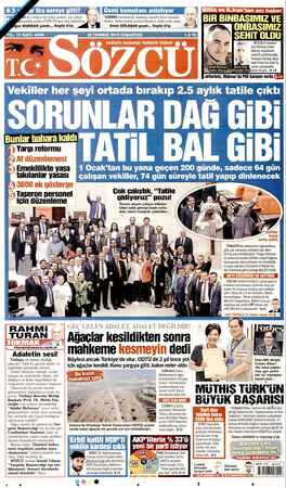  Bitlis ve K.Irak'tan acı haber | | “KIBRIS harekatında Adatepe muhribi ikinci komuta- İ | nıydım. Gelen emirle hemen Mersin'e
