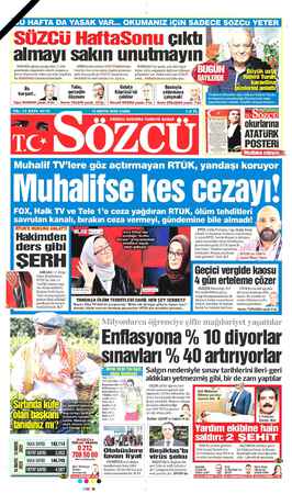     LR almayı sakın unutmayın SOKAĞA çıkma yasağı olan 15 ilde AYRI fiyatla satılan S gazetenize ulaşmakta sıkıntı yaşayaca-