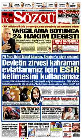  F y ( Kimse hesap ( y ş ? Şu " Ş 1 T e Yi ., ğ  mi? a y y bakın siz. ,;w:ğ, YIL' 14 SAYI: 5003 1.75 TL -. » — çi | y — ğ j