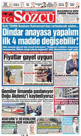  Örümcek A ; . Diyanet'e İKi r Ğ Okunmuş su! ——— Medeni Ş e) Kaybettiklerimize ' - Bacafla nüladi | İktidar hariç İnsanlık ve