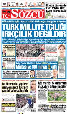  Kılıçdaroğlu Kimi — Ç> Pasta Suriyelilerin Hayatın -a Ş ,Past Nisan rakamları bugün açıklanıyor neden — © ç küçülüyor, —...
