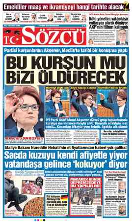 Sözcü sayfa 1