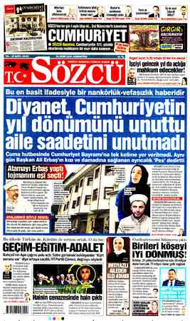  ' Milletimiz | Kutlamaların iptali Baykal'ın — A y İyi de nasıl bunu (| terörün amacına yazılmasını — <X , n :f;':a”?u,...