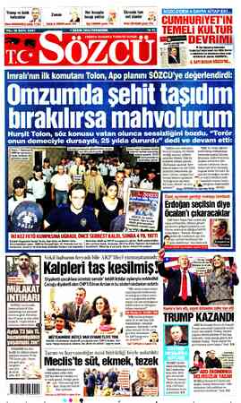  K ı — a B | Trump ve balık ı/:—v Zama /| Her hesapta l T ER L B İ SÖZCÜ'DEN 4 SAYFA KİTAP EKİ... hafızalılar ;'; » İ 4 |...