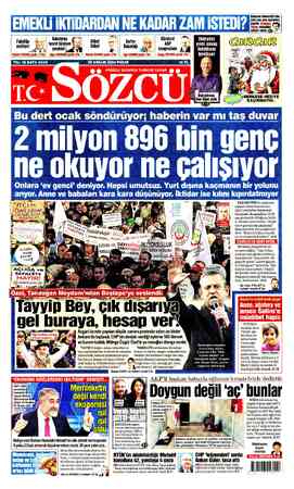  e Bi gn t Çalışma Bakanlığı'nda ç »D Ü6 j yılın son zam toplantısı .,O / | — yapıldı. Erdoğan £ rakamı yazdı. ©p «...