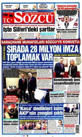  Sakin olun Kemal Bey size yakışan budur Yaşam değeri y Lunapark mutluluk aynaları YIL: 18 SAYI: 6501 27 MART 2025 PERŞEMBE