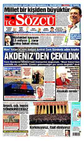 CUMHURBAŞKANI ADAYI EKREM iMAMOĞLU, SıLıVRI’DEN ü’YE YAZDI. YIL: 18 SAYI: 6511 6 NİSAN 2025 PAZAR İNSANLIK, tarihinin en...