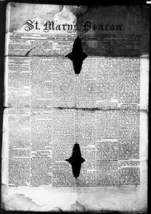 St. Mary's Beacon Newspaper December 9, 1852 kapağı