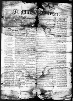 St. Mary's Beacon Newspaper May 26, 1853 kapağı
