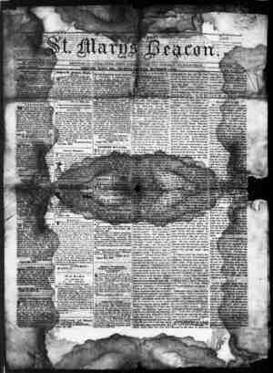 St. Mary's Beacon Newspaper December 1, 1853 kapağı