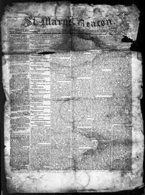 St. Mary's Beacon Newspaper May 25, 1854 kapağı