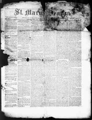 St. Mary's Beacon Newspaper November 16, 1854 kapağı