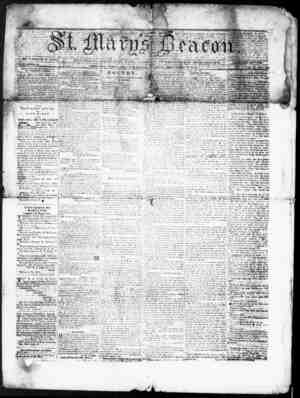 St. Mary's Beacon Newspaper December 7, 1854 kapağı
