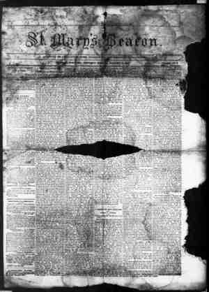 St. Mary's Beacon Newspaper January 15, 1857 kapağı