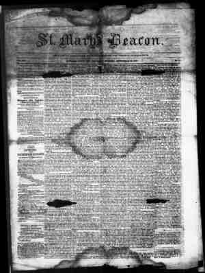 St. Mary's Beacon Newspaper September 10, 1857 kapağı
