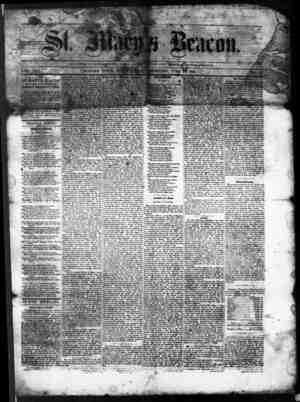 St. Mary's Beacon Newspaper June 24, 1858 kapağı
