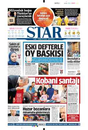  SAYFA 1 SIYAH MAVI y Avrupa' EBOLA kabusu ABD'den sonra Avrupa'ya nıuk ba Ş pa da daulastı. Batı Afrika'dan İspanya'ya gel-