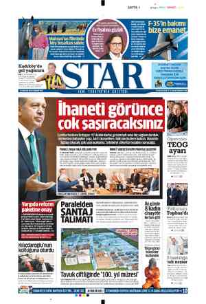  SAYFA 1 ABD Savunma Ba- kanlığı, yüz milyar- (a doları bulacak yeni nesil F-35 sa- vas uçaklarının ağır motor bakımlarının A